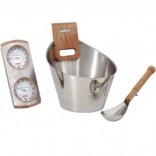 Set accesorii pentru sauna din otel inoxidabil